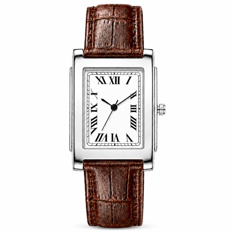 Business Men Analog Quartz Wat - Leather Watch Band Men 评论和价格