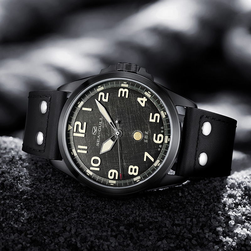 Seagull 43mm Pilot Watch Vinta - Omega Watch Constellation 评论和价格
