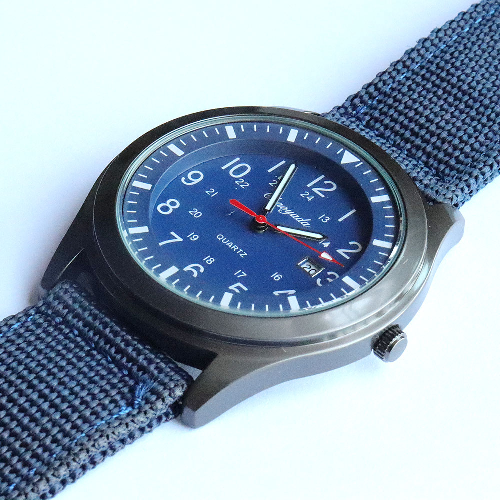 Luxury Men's Quartz Watch Spor - Canvas Strap Watch 评论和价格