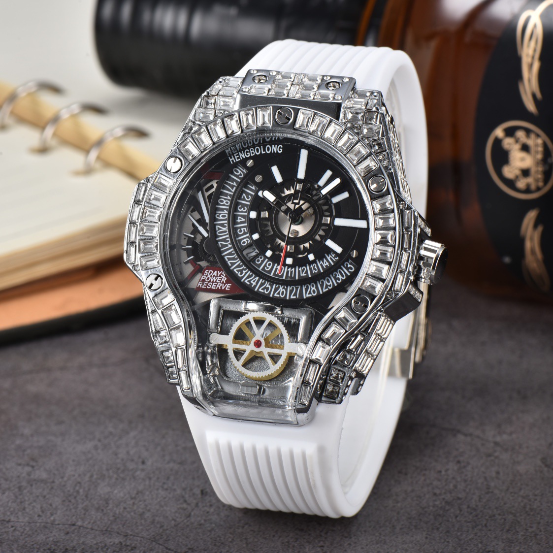Full diamond Case Business Lux - Omega Watch Constellation 评论和价格