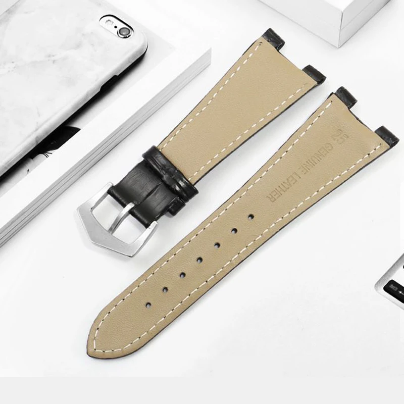 Genuine Leather Watch Strap Fo - Patek Philippe Watch Nautilus 评论和价格