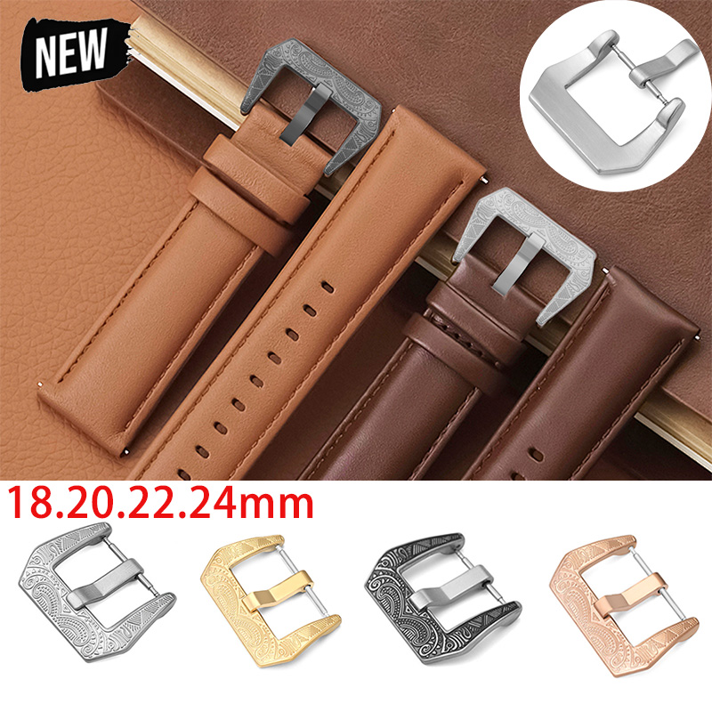 18/20/22/24mm Vintage Metal Wa - Leather Watch Band Men 评论和价格